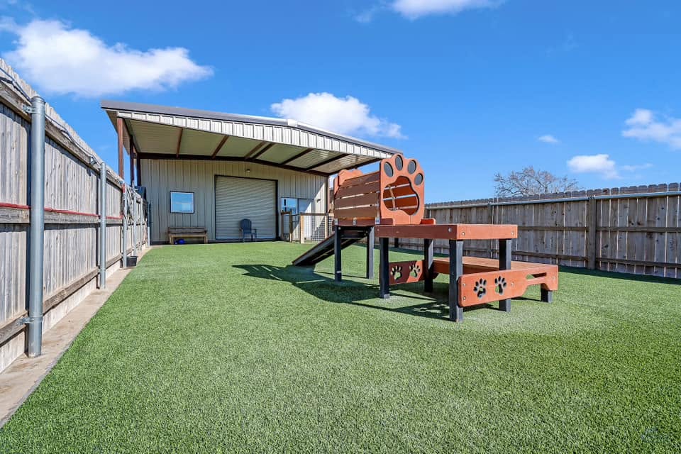 Outdoor dog facility